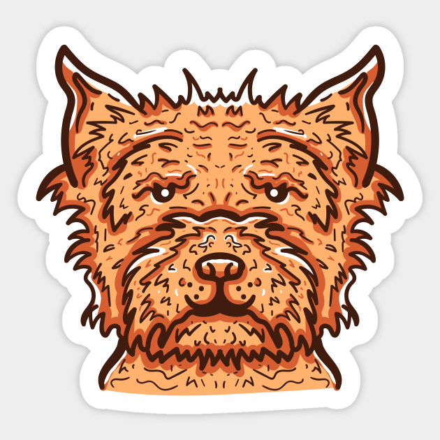 Cute Cairn Terrier Dog Sticker by Dzulhan